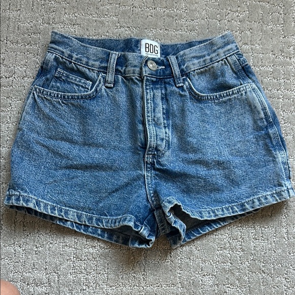 Women's Denim Shorts - Blue - Picture 1 of 3